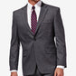JM Haggar Men's Classic/Regular Fit Stretch Sharkskin Suit Jacket Gray Size 42L