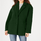 Collection B Junior's Faux Fur Coat Green Size Medium