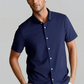Cinqo 'Single Shot' Short Sleeve Shirt - Blue Night