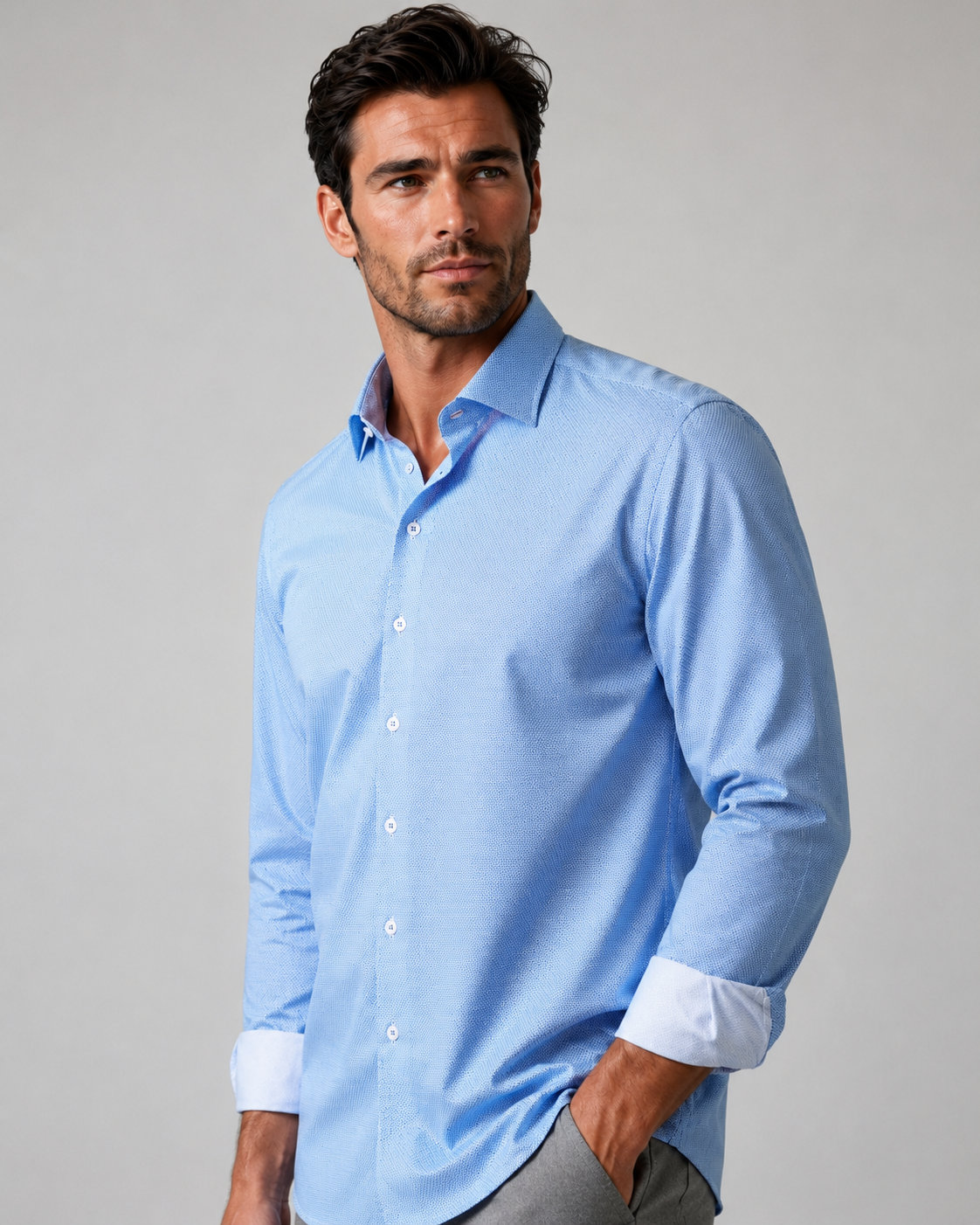 Studio Dot Long Sleeve Tech Shirt - Blue