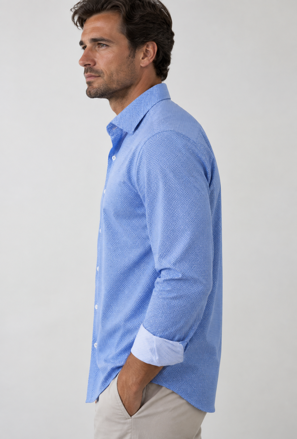 Studio Dot Long Sleeve Tech Shirt - Blue