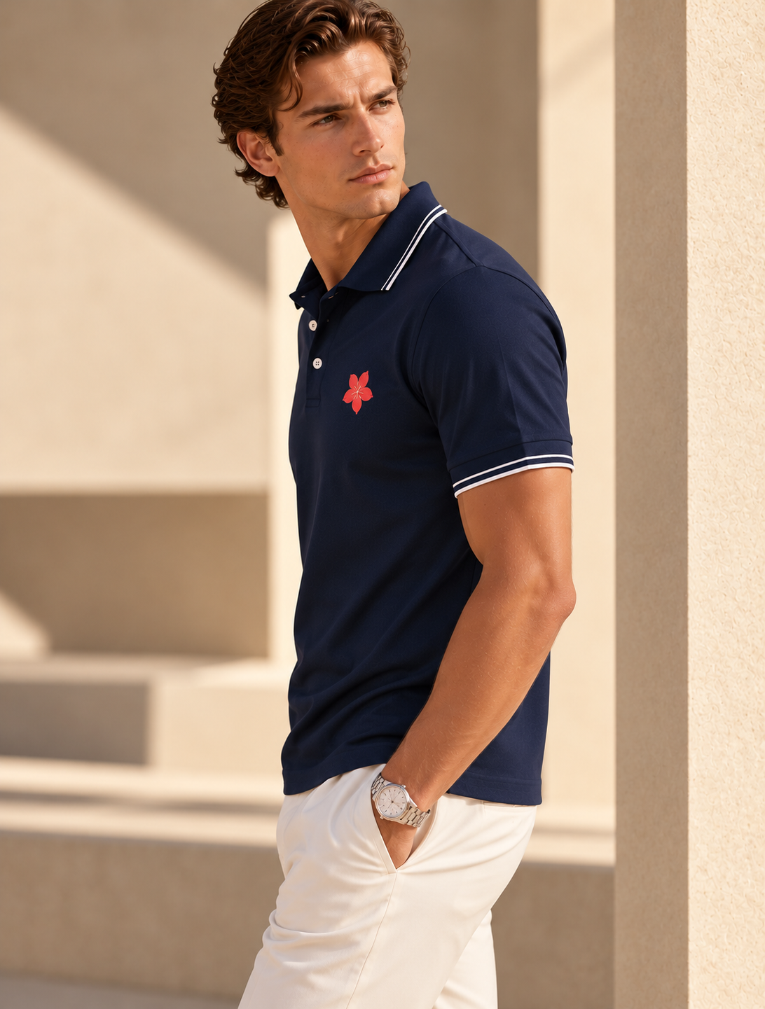 Happy Polo Shirt - Navy