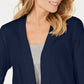 Karen Scott Women's Cotton Cozy Cardigan Navy Size X-Small