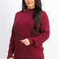 Karen Scott Women's Cotton Mock-Neck Sweater Bright Red Size Large