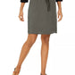 Style & Co Women's Drawstring Tencel Skort Green Size Medium