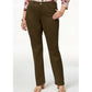 Style & Co Women's Tummy-Control Straight-Leg Fashion Jeans Green Size 6