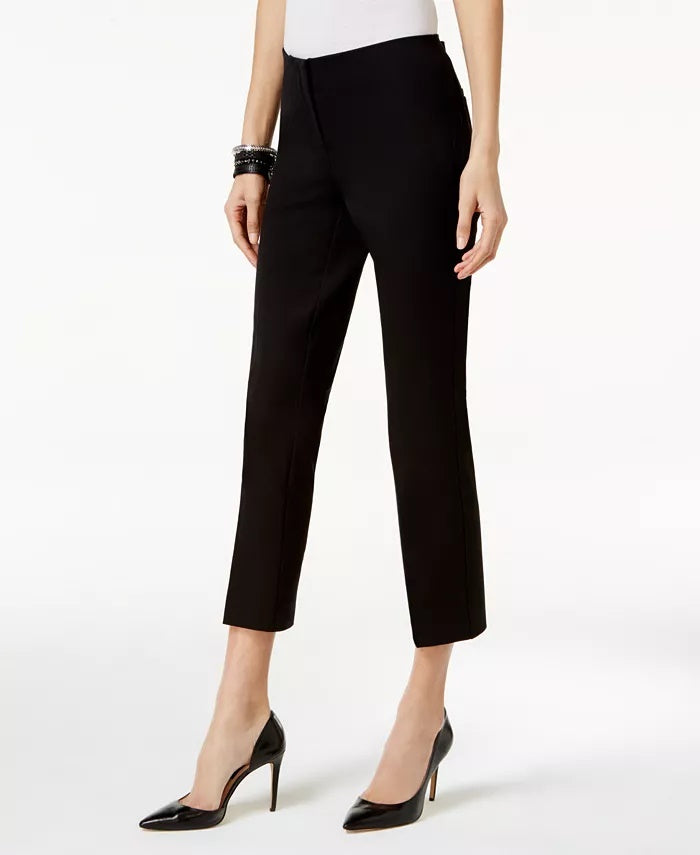 Alfani Women's Cropped Pants Black Size 6 Petite
