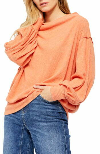 Free People Women's Main Squeeze Hacci Sweater Orange Size X-Small