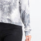 Crave Fame Juniors' Cozy Ribbed Tie-Dyed Top Black Size X-Large
