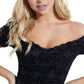 Guess Women's Drea Off-The-Shoulder Dress Blue Size Medium