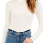 Self Esteem Juniors' Mock-Neck Bodysuit White Size Medium