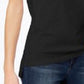 Maison Jules Women's High-Low T-Shirt Black Size Large