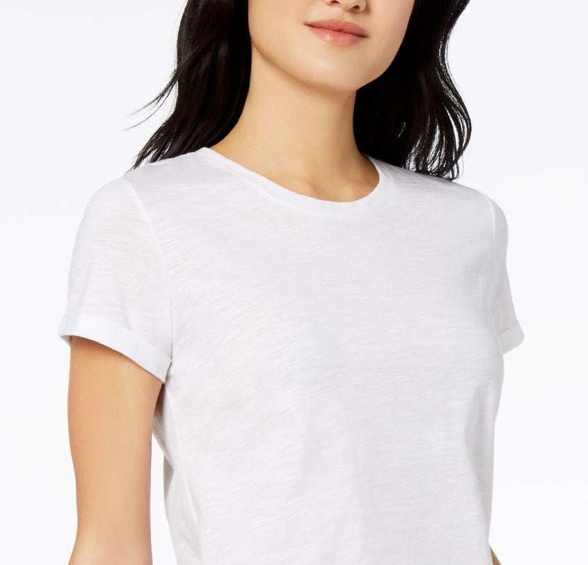 Maison Jules Women's High-Low T-Shirt White Size Large