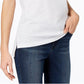 Maison Jules Women's High-Low T-Shirt White Size XX-Large
