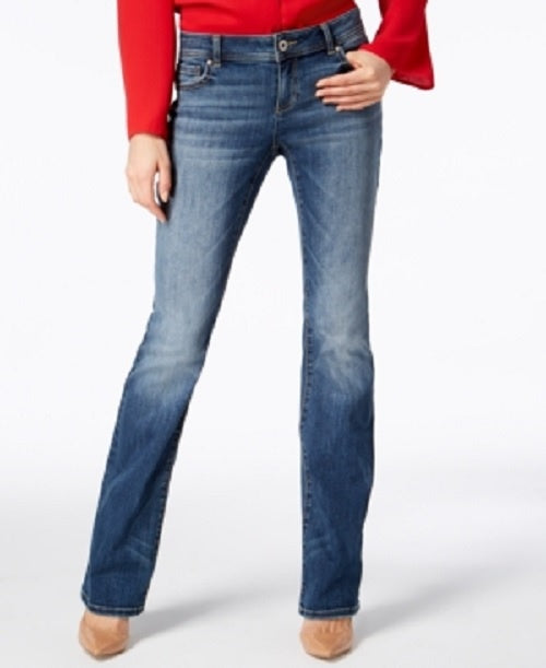 INC International Concepts Women's Essentials 5-Pocket Bootcut Jeans Blue Size 4