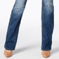 INC International Concepts Women's Essentials 5-Pocket Bootcut Jeans Blue Size 4