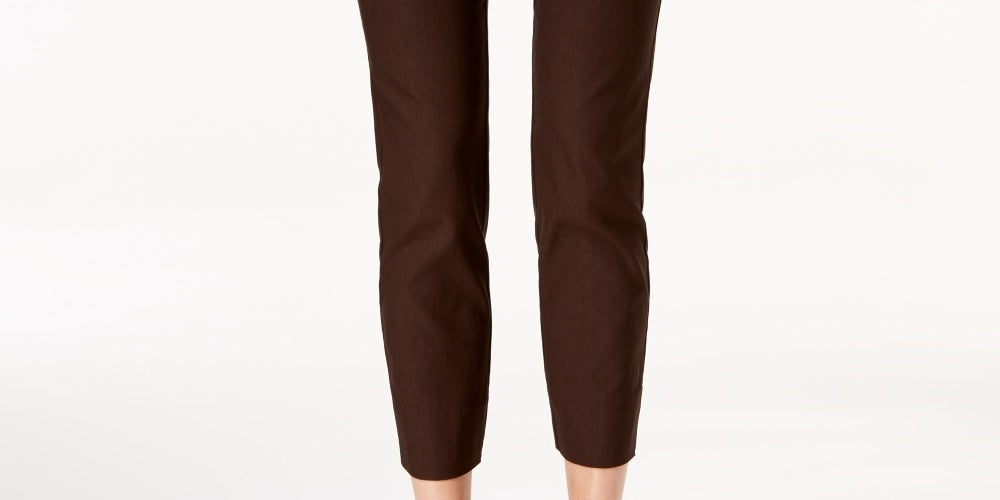 Charter Club Women's Chelsea Petite Tummy-Control Ankle Pants Honey Size 10 P