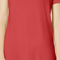 JM Collection Women's Cold Shoulder Swing T-Shirt Red Size Small