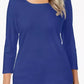 Karen Scott Women's Scoop-Neck Top Blue Size Small