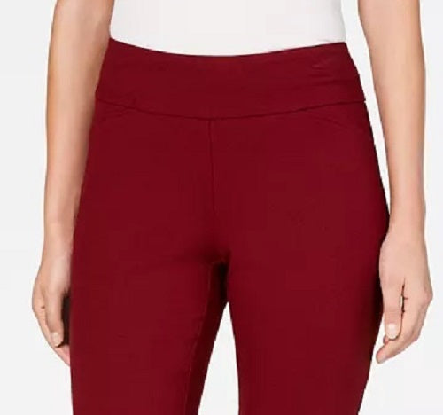 Charter Club Women's Petite Pull-On Ponte-Knit Pants Red Size 14 P