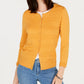 Charter Club Women's Textured Cardigan Gold Size Small