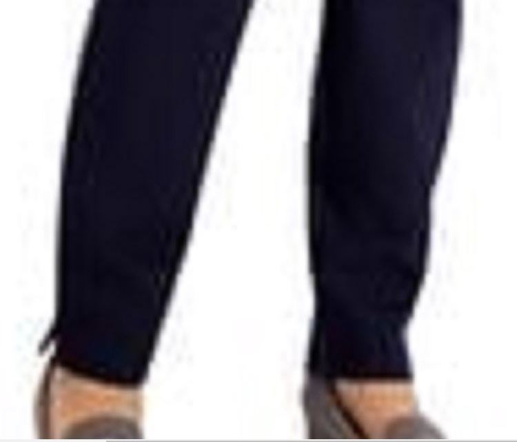 Charter Club Women's Petite Pull On Ponte Knit Pants Blue Size 24X4.5