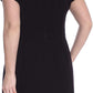 Maison Jules Women's Scalloped Sheath Dress Black Size 10