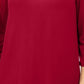 JM Collection Women's Embellished Cold Shoulder Top Red Size X-Large