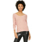 Bar III Women's Wear 2 Ways Twist Sweater Pink Size Medium
