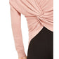 Bar III Women's Wear 2 Ways Twist Sweater Pink Size Medium