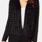 Alfani Women's Eyelash Cardigan Black Size Petite Medium