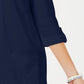 Karen Scott Women's Cotton Cozy Cardigan Navy Size Small