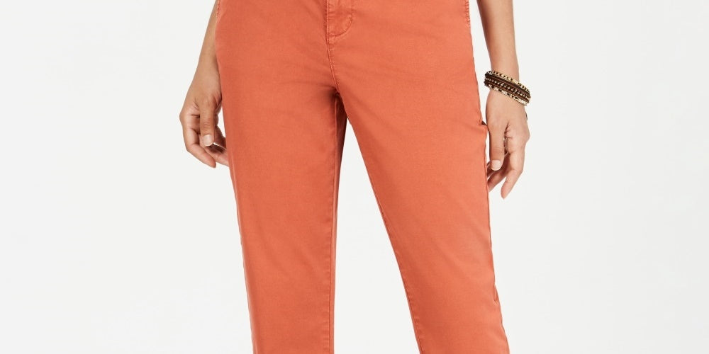 Style & Co Women's Chino Pants Orange Size 6