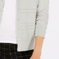Charter Club Women's Textured Lurex Cardigan Sweater Gray Size X-Large