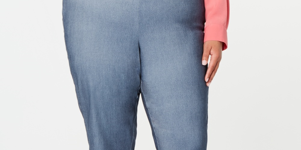 Charter Club Women's Tummy Control Skinny Pants Blue Size Petite Small