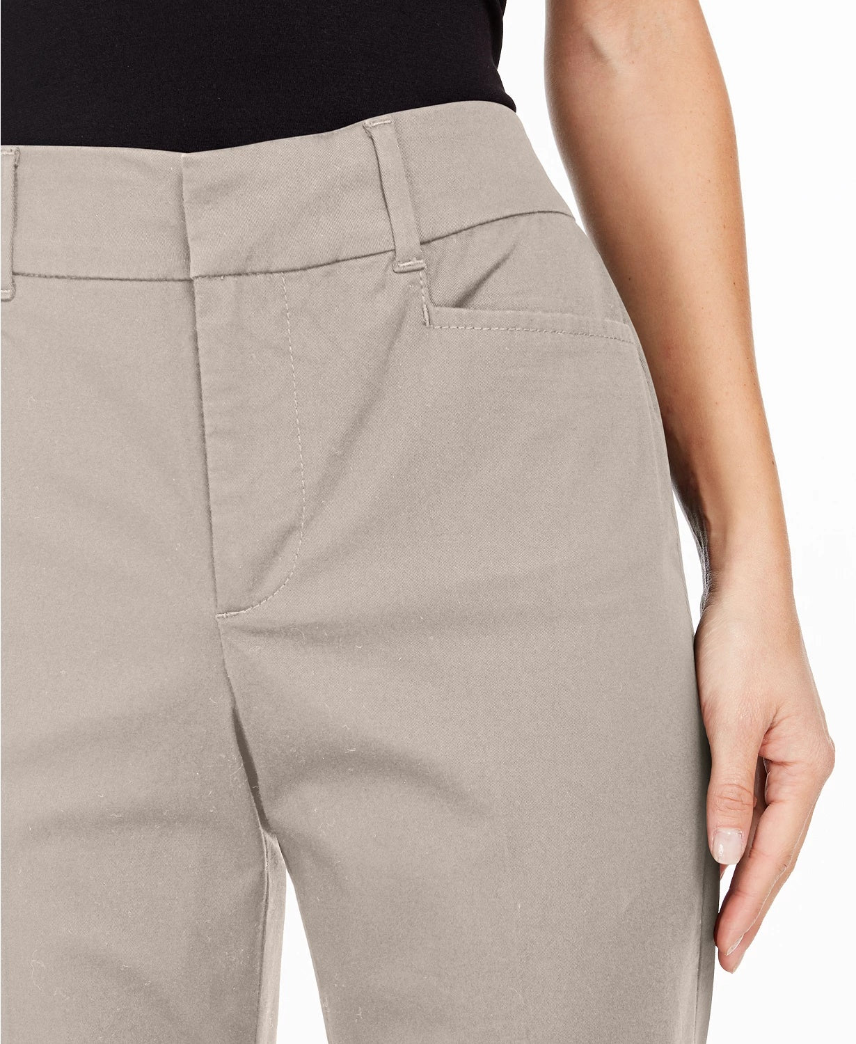 Charter Club Women's Tummy Control Trouser Beige Size 6