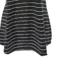 Maison Jules Women's Striped V-Neck Top Black Size X-Large