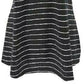 Maison Jules Women's Striped V-Neck Top Black Size XX-Large