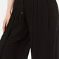 Style & Co Women's Textured Tie Waist Wide Leg Pants Black Size Large