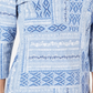 Karen Scott Women's Mixed Motif Printed Top Blue Size Petite Small
