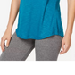Ideology Women's Cross Back T-Shirt Turq/Aqua Size Small