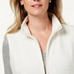 Karen Scott Women's Plus Size Zip-Front Vest White Size 3X