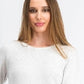 Karen Scott Women's Cotton Marled Curved-Hem Top Natural Size X-Large
