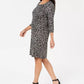 Karen Scott Women's Petite Floral-Print Swing Dress Black Size Petite