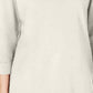 Karen Scott Women's 3/4-Sleeve French Terry Sweatshirt White Size XS