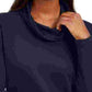 Karen Scott Women's Heather Long Sleeve Turtle Neck Blouse Top Blue Size Petite Small