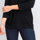 Karen Scott Women's Three Quarter Sleeve Top Black Size X-Small