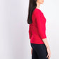 Karen Scott Women's Three-Quarter-Sleeve Top Bright Red Size Large