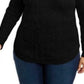 Charter Club Women's Plus Size Cable-Knit Sweater Black Size 1X