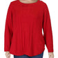 Charter Club Women's Plus Size Cable-Knit Sweater Red Size 2X
